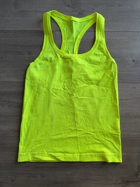 Lululemon swiftly tank - highlighter yellow - see comments for sizing